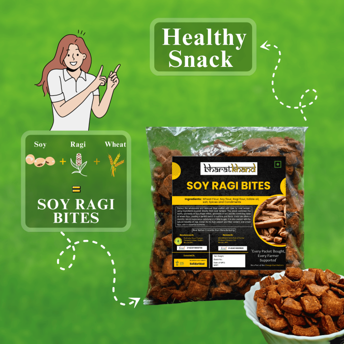 Healthy soy ragi snack