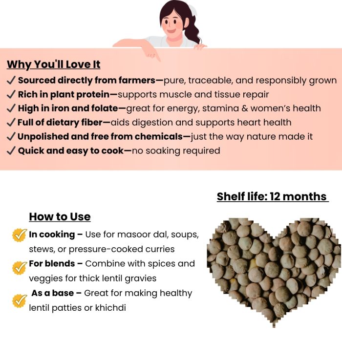 Whole Masoor Dal